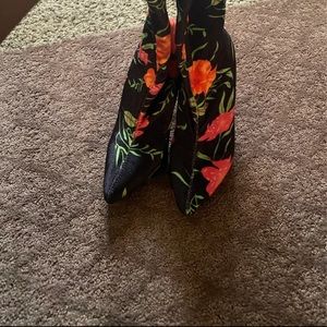 Floral booties